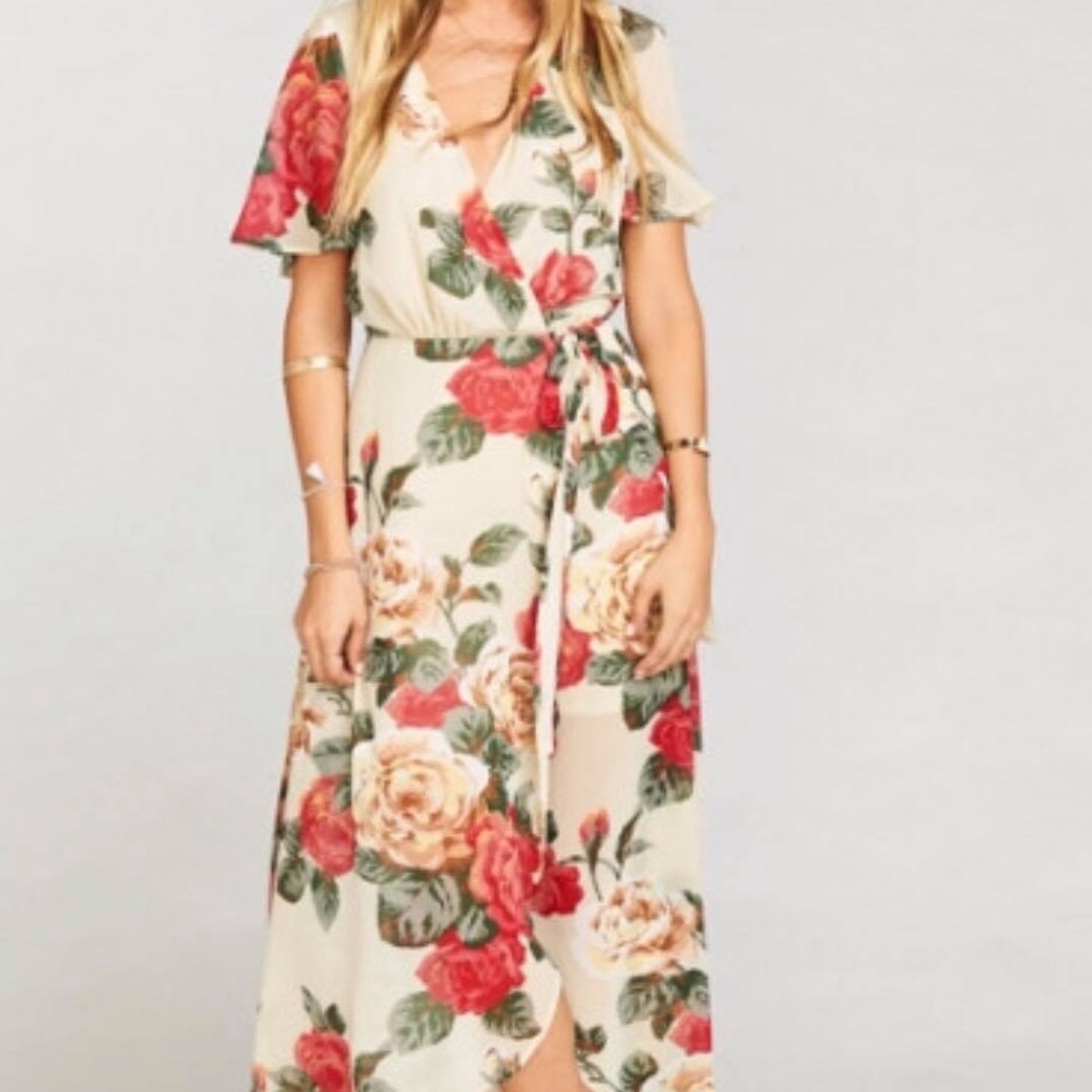 SOPHIA WRAP DRESS ~ LADY ROSE CHIFFON